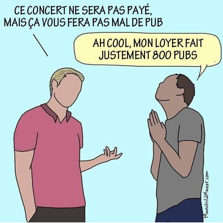ne pas payer les artistes