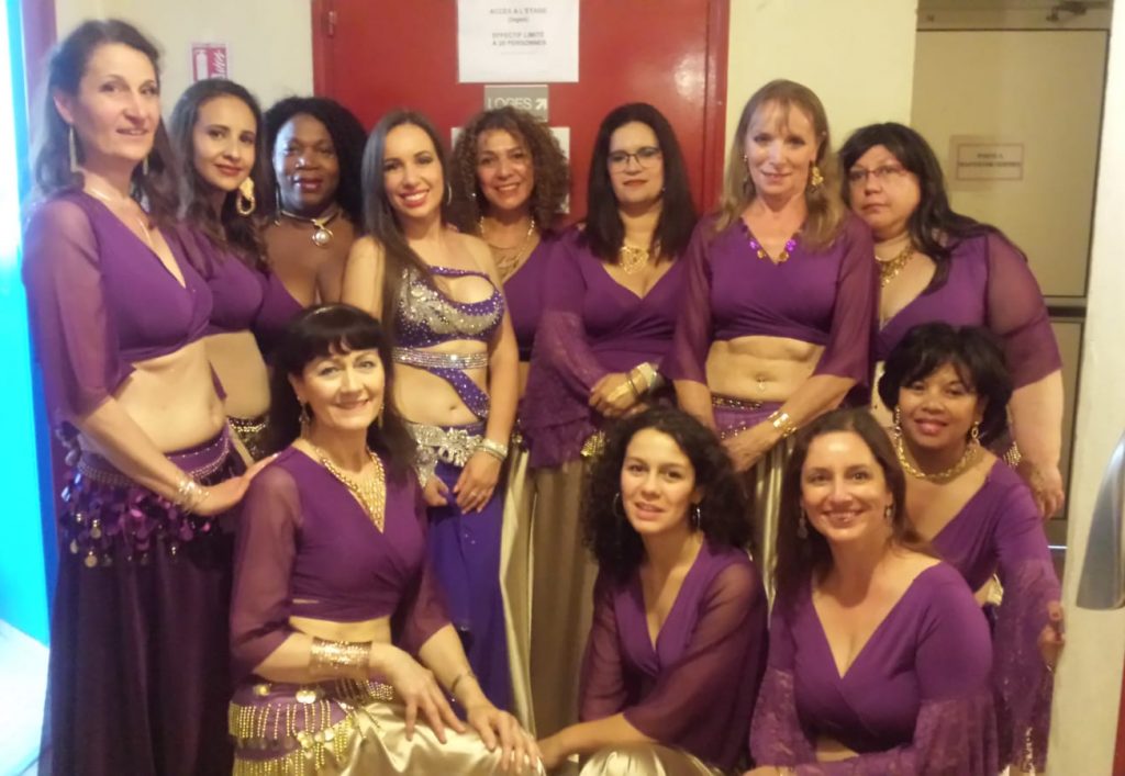 Elèves de cours de danse orientale